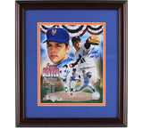 Tom Seaver Autographed/Signed New York Mets Framed 8x10 MLB Photo with "HOF 92"