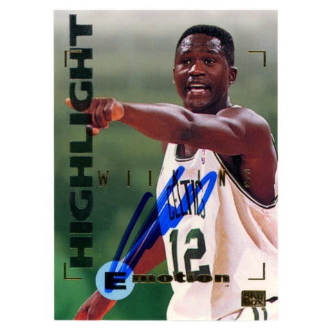 Dominique Wilkins Autographed 1995 Skybox #7 Trading Card Beckett 54122
