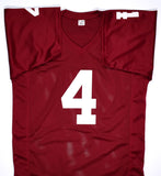 Jamelle Holieway Signed Crimson College Style Jersey w/Natl Champs- Beckett Holo