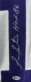 Fran Tarkenton HOF Signed/Inscr Vikings Custom Football Jersey Beckett 159304