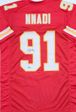 Chiefs Super Bowl Champ DERRICK NNADI Signed Custom Replica Jersey AUTO - BAS