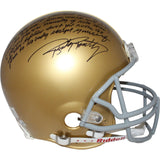 Rudy Ruettiger Signed Notre Dame VSR4 Authentic Helmet Story BAS 42247