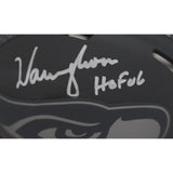 Warren Moon Autographed Seattle Seahawks Slate Mini Helmet Beckett 46990