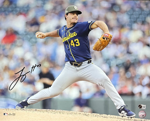 LOGAN HENDERSON Signed 16x20 Photo #3 AUTO - Milwaukee Brewers - BAS
