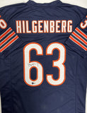Bears SB Champ JAY HILGENBERG Signed Custom Replica Blue Jersey AUTO - BAS