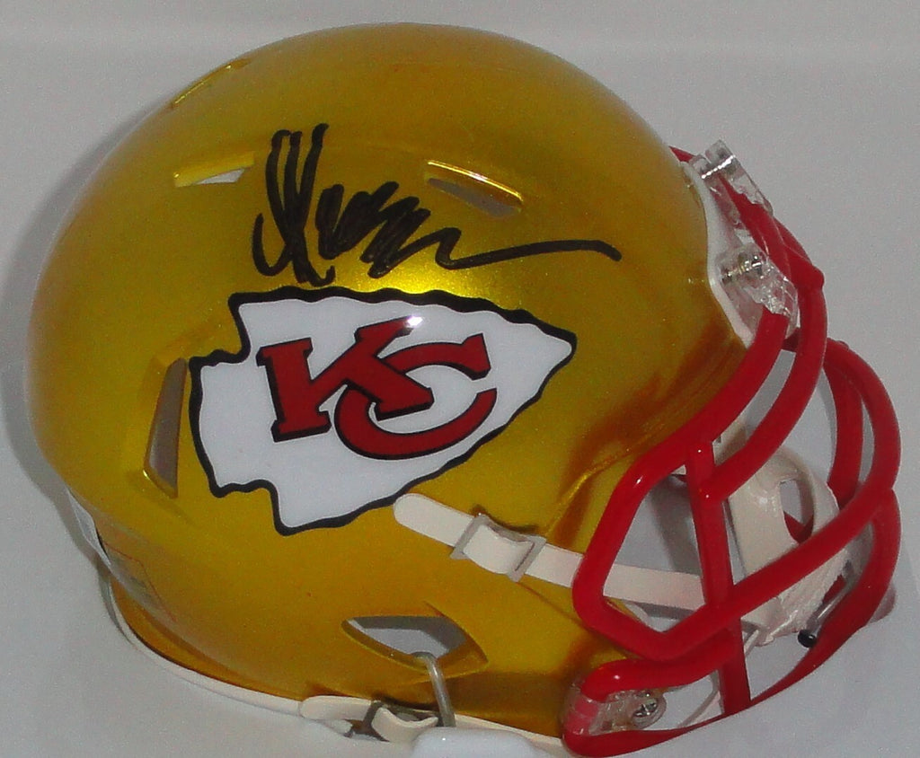 KC Chiefs Hall of Famer MARCUS ALLEN Signed Riddell FLASH Mini Helmet ...