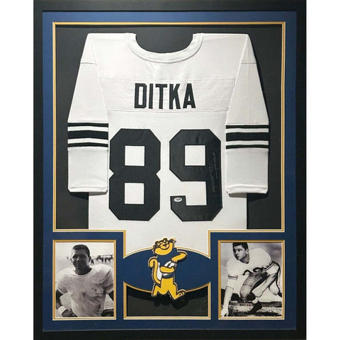 Mike Ditka Autographed Signed Framed TB Pitt Panthers Jersey JSA