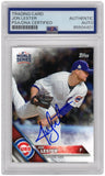 Jon Lester Signed Cubs 2016 Topps World Series Baseball Card #WS17 (PSA Slabbed)
