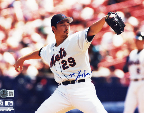 Masato Yoshi Autographed New York Mets 8x10 Photo Beckett Authenticated