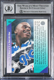 Magic Shaquille O'Neal Signed 1992 Upper Deck #424 RC Card Auto 10! BAS Slabbed