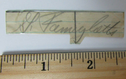 Gary Famiglietti Boston Univ./Chicago Bears Signed Cut PSA/DNA 145031