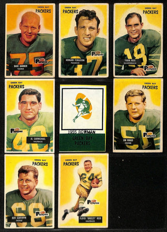 1955 Bowman Football Cards Green Bay Packers Complete Team Set (14) 200306