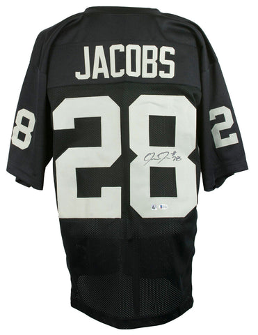 Josh Jacobs Signed Custom Black Pro-Style Football Jersey BAS