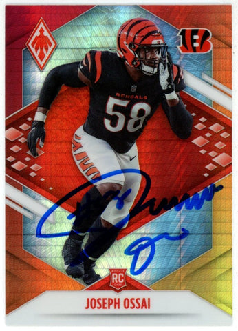 Joseph Ossai Autographed 2021 Phoenix Fire Burst #170 Trading Card Beckett 50162