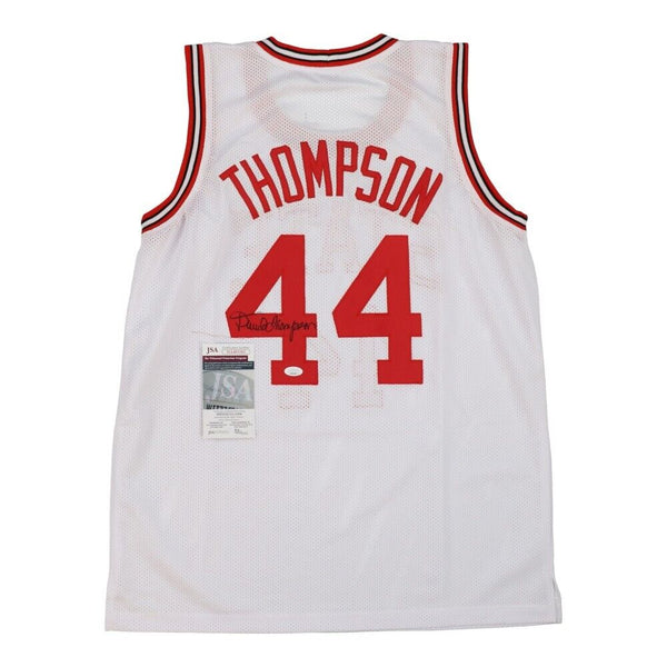 David Thompson Signed N C State Wolfpack Jersey (JSA COA) #1 Overall Dft Pk 1975
