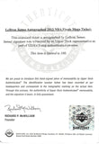 Heat LeBron James Signed 14x33 2013 Finals Mega Ticket Canvas LE #9/100 UDA