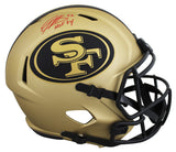 49ers Patrick Willis "HOF 24" Signed Rave Full Size Speed Rep Helmet BAS Witness