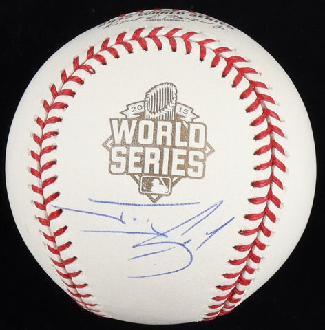 Jonny Gomes Signed 2015 World Series Baseball (JSA COA) Kansas City Royals OF-DH