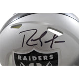 Randy Moss Autographed/Signed Oakland Raiders Mini Helmet Beckett Witness 57966