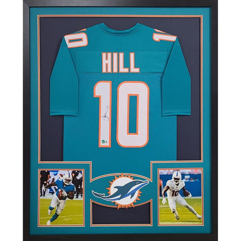 Tyreek Hill Autographed Signed Framed Miami Dolphins Jersey BECKETT
