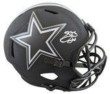 Cowboys Emmitt Smith Signed Eclipse Full Size Speed Rep Helmet W/ Case BAS Wit