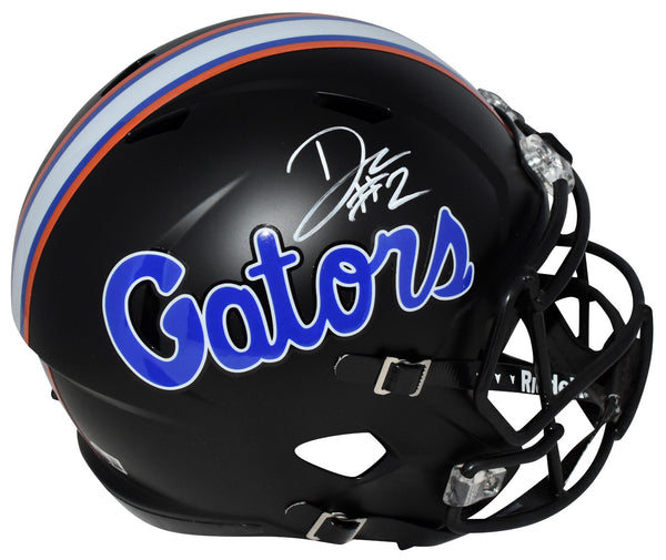 DJ LAGWAY AUTOGRAPHED FLORIDA GATORS BLACK FULL SIZE SPEED HELMET BECKETT