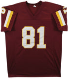 Art Monk "HOF 08" Authentic Signed Maroon Pro Style Jersey BAS Witnessed