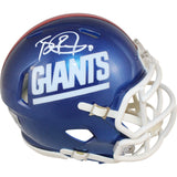 Brian Burns Autographed New York Giants Color Rush Mini Helmet Beckett 53885