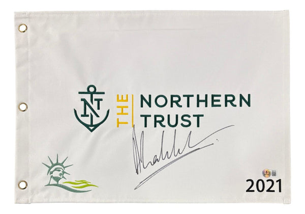 Anirban Lahiri Signed 2021 The Northern Trust Golf Flag BAS