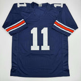 Autographed/Signed Chris Davis Jr. Auburn Blue College Jersey JSA COA