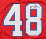 Tim Fox Signed New England Patriots Jersey (JSA) 1980 Pro Bowl Safety