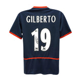 Gilberto Silva Signed Arsenal FC Away Soccer Jersey #19 with Beckett COA
