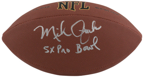 Mike Quick Signed Wilson Super Grip Full Size NFL Football w/5x Pro Bowl -SS COA