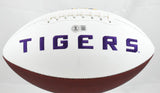 Ja'Marr Chase Autographed LSU Tigers Logo Football - Beckett W Hologram
