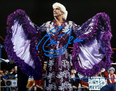 RIC FLAIR Signed 8x10 Photo #6 AUTO - WWE, WCW, NWA, TNA Hall of Famer - BAS