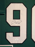 FRAMED PHILADELPHIA EAGLES JORDAN DAVIS AUTOGRAPHED SIGNED JERSEY JSA COA