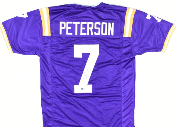 Patrick Peterson Autographed Purple College Style Jersey - Beckett W Hologram