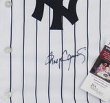 Roger Clemons Signed New York Yankees Framed White MLB Jersey