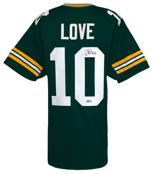 Jordan Love Signed Green Custom Football Jersey - (Beckett COA)
