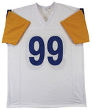 Aaron Donald Authentic Signed White Pro Style Jersey BAS Witnessed