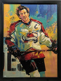 Joe Sakic Autographed Giclee framed, LSM COA