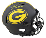 Packers Matthew Golden Signed Eclipse Full Size Speed Rep Helmet W/ Case BAS Wit