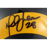 Marshall Faulk Autographed Los Angeles Rams TB 81-99 Mini Helmet Beckett 49252