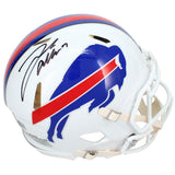 Josh Allen Autographed (Black Ink) Buffalo Bills Speed Authentic Helmet Beckett