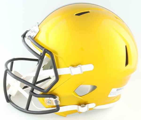 blakemore football helmet Blake Corum Signed Michigan Wolverines Flash Alternate Speed Full-Size – Super Sports Center