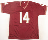 Johnny Wilson Signed Florida State Seminoles Jersey (JSA COA) Eagles Receiver