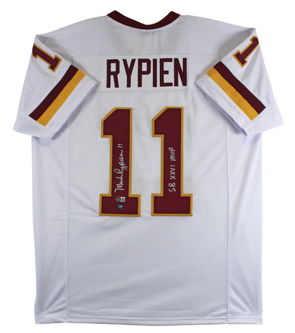 Mark Rypien "SB XXVI MVP" Authentic Signed White Pro Style Jersey BAS Witnessed