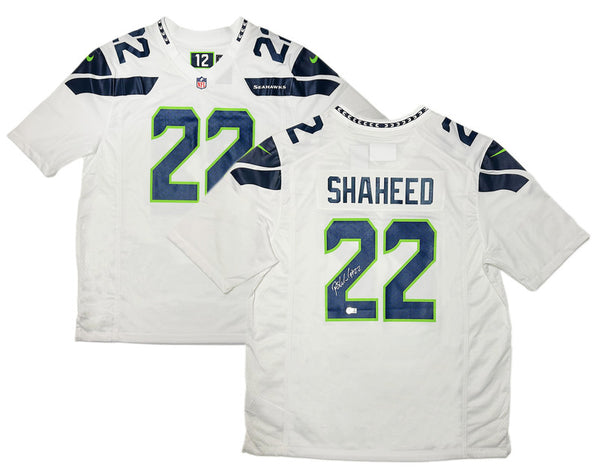 Rashid Shaheed Autographed Seahawks Nike White Game Jersey Beckett