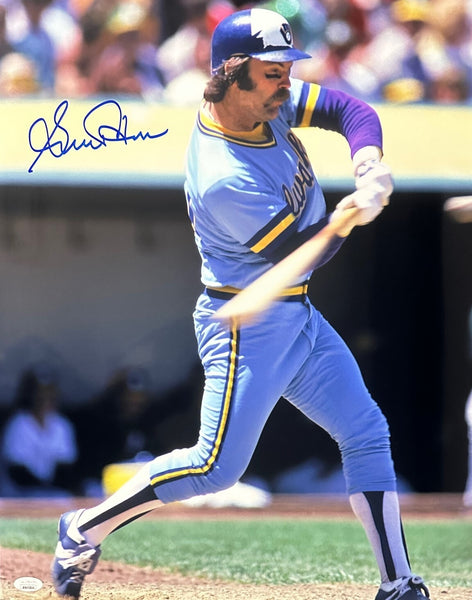Brewers GORMAN THOMAS Signed 16x20 Photo #5 AUTO - HR Champ - 1982 World Series