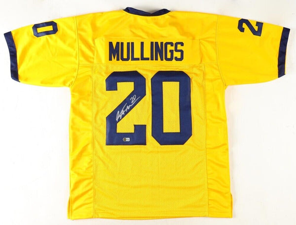 Kalel Mullings Signed Michigan Wolverines Jersey (Beckett) 2023 National Champ